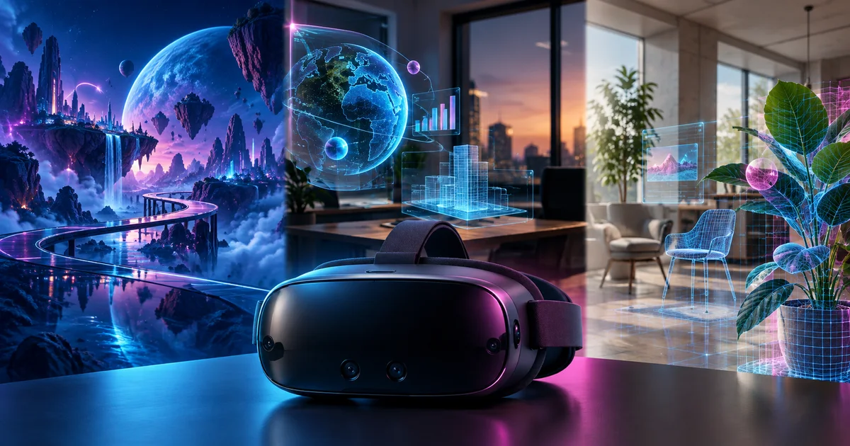 OpenXR separa três modos de composição entre conteúdo virtual e mundo real